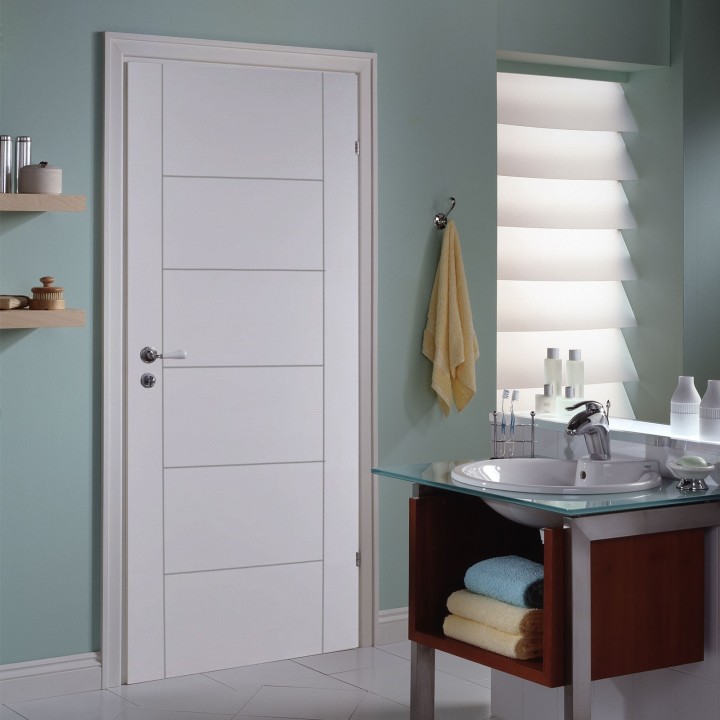 PUERTA HDF OPERA RUTEADA PREPINT. LISA DIMFER 0.90 X 2.07  40 MM