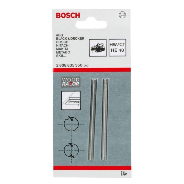 CUCHILLA CEPILLO ELECTRICO (UNIVERSAL) GHO 20-82 MM BOSCH 2608.635.350