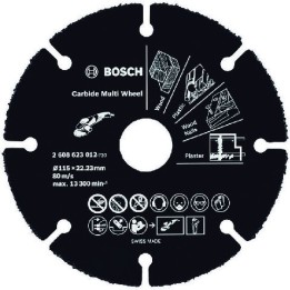 DISCO CORTE MADERA P/AMOLADORA 4 1/2" (115MM) X 1.2 MM BOSCH 2608.623.012