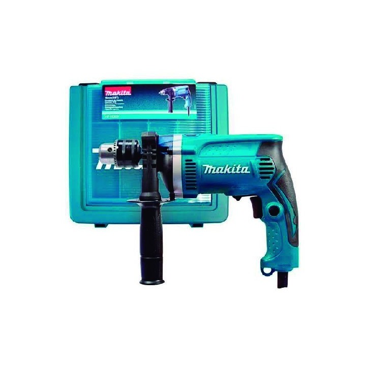 TALADRO PERCUTOR 1/2" 710 WATTS MAKITA HP1630K + SET DE ACCESORIOS CO.HP1630K-M1Q.24