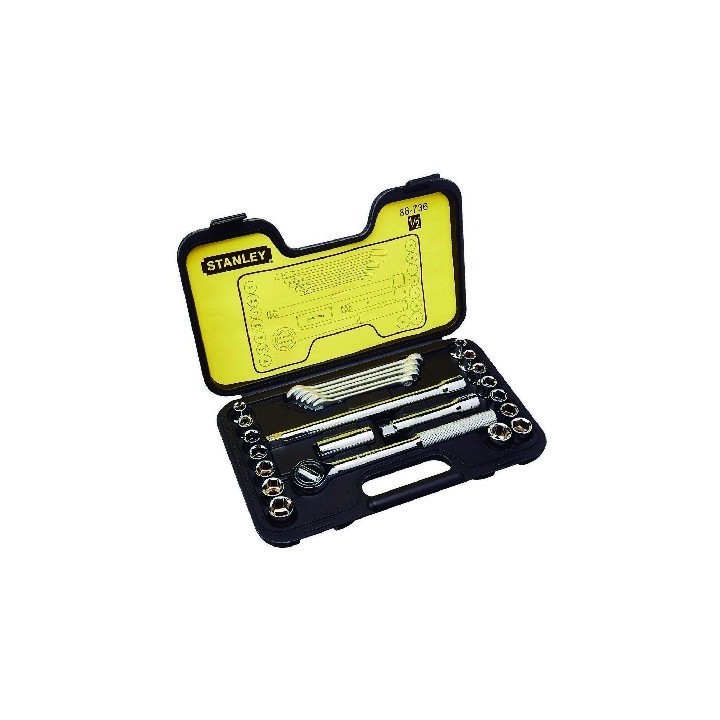 DADOS LLAVES X 25 PZAS STANLEY  86-736