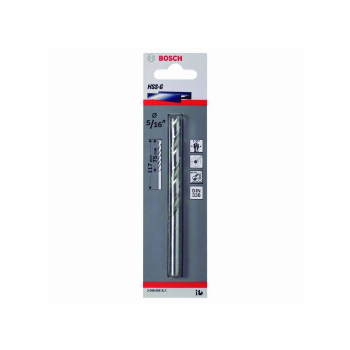 BROCA CILIN. P/METAL HSS-G 135-7 MM BOSCH  2608.595.035